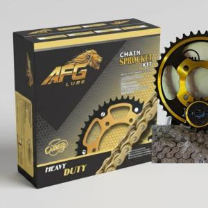 AFG Lube Heavy Duty Gold Chain Sprocket Set